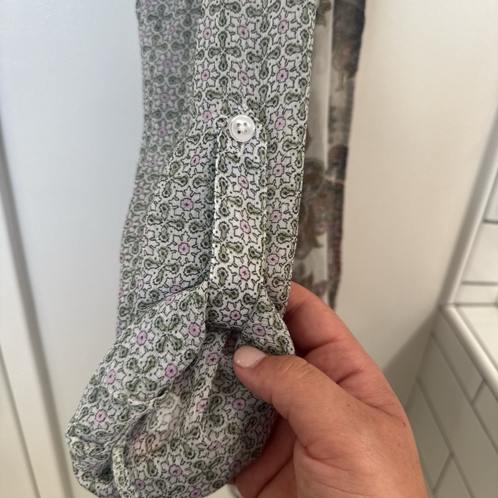 Floral Button-Up Blouse